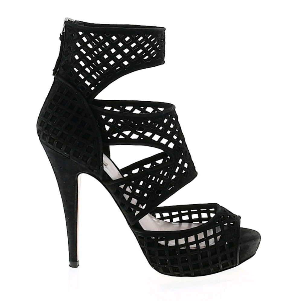 Miu Miu peep toe platform stilettos